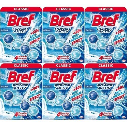 Bref Power Aktiv Klozet Bloğu Okyanus Kokulu (6 Lı Set) (6PK*1)