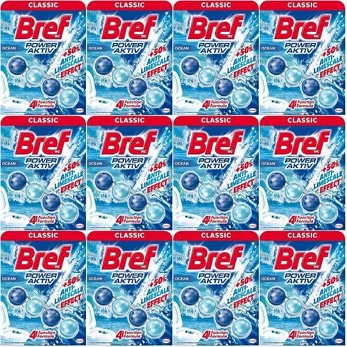 Bref Power Aktiv Klozet Bloğu Okyanus Kokulu (12 Li Set) (12PK*1)