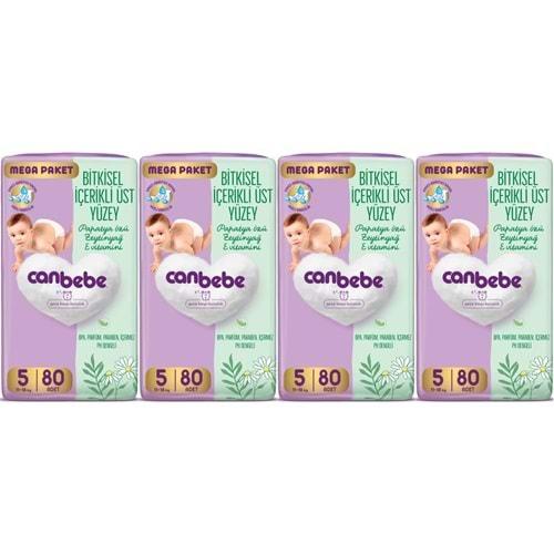 Canbebe Bebek Bezi Beden:5 (11-18KG) Junior 320 Adet Mega Avantaj Fırsat Pk