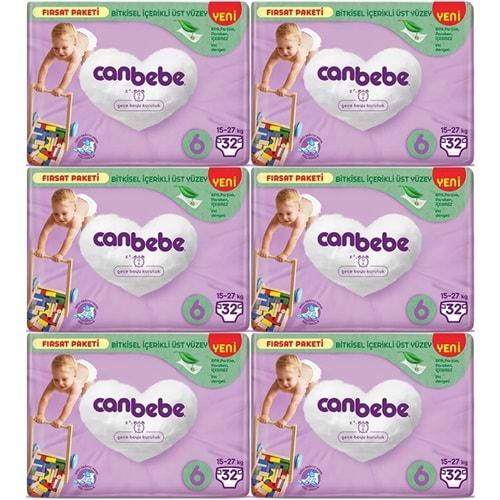 Canbebe Bebek Bezi Beden:6 (15-27Kg) Extra Large 192 Adet Exstra Fırsat Pk
