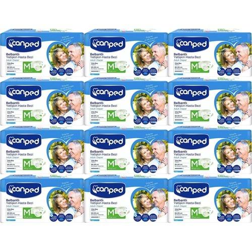 Canped Hasta Bezi Yetişkin Bel Bantlı Polietilen M - Orta - Medium 360 Adet