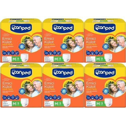 Canped Emici Külot Hasta Bezi M - Orta 54 Adet (6PK*9)