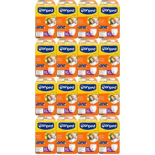 Canped Emici Külot Hasta Bezi XL-Extra Large Büyük Adet 112 (16PK*7)