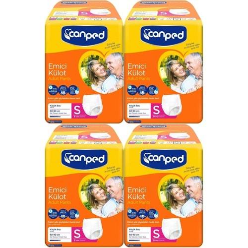 Canped Emici Külot Hasta Bezi S-Küçük Small 36 Adet (4PK*9)