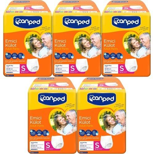 Canped Emici Külot Hasta Bezi S-Küçük Small 45 Adet (5PK*9)