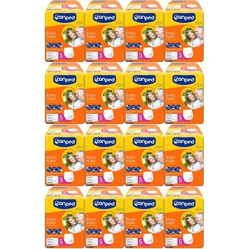 Canped Emici Külot Hasta Bezi S-Küçük Small 144 Adet (16PK*9)