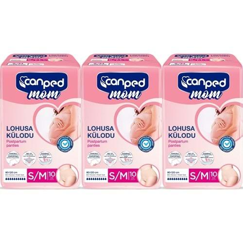 Canped Mom Lohusa Külodu - Külot Bez S - Small - Küçük / M - Medium - Orta 30 Adet (3PK*10)