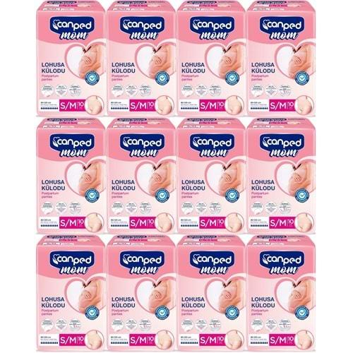 Canped Mom Lohusa Külodu - Külot Bez S - Small - Küçük / M - Medium - Orta 120 Adet (12PK*10)