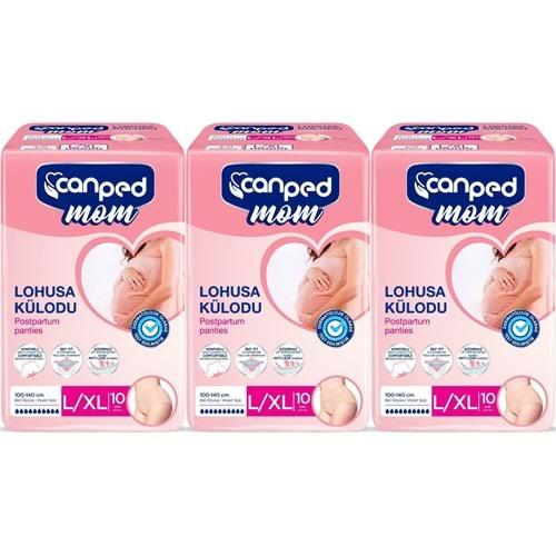 Canped Mom Lohusa Külodu - Külot Bez L - Large - Büyük / XL - Extra Large - 30 Adet (3PK*10)