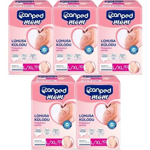 Canped Mom Lohusa Külodu - Külot Bez L - Large - Büyük / XL - Extra Large - 50 Adet (5PK*10)