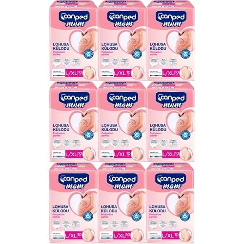 Canped Mom Lohusa Külodu - Külot Bez L - Large - Büyük / XL - Extra Large - 90 Adet (9PK*10)
