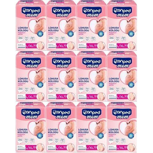 Canped Mom Lohusa Külodu - Külot Bez L - Large - Büyük / XL - Extra Large - 120 Adet (12PK*10)
