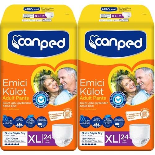 Canped Emici Külot Hasta Yetişkin Bezi XL - Ekstra Büyük - Extra Large 48 Adet (2PK*24)