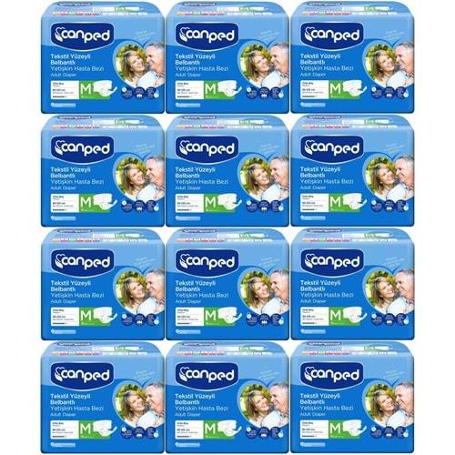 Canped Hasta Bezi Yetişkin Bel Bantlı Tekstil Yüzey M - Orta - Medium 216 (12PK*18)