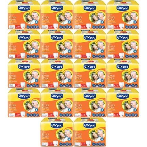 Canped Emici Külot Pants Hasta Yetişkin Bezi L - Büyük - Large Ekonomik Pk 252 Adet (18PK*14)