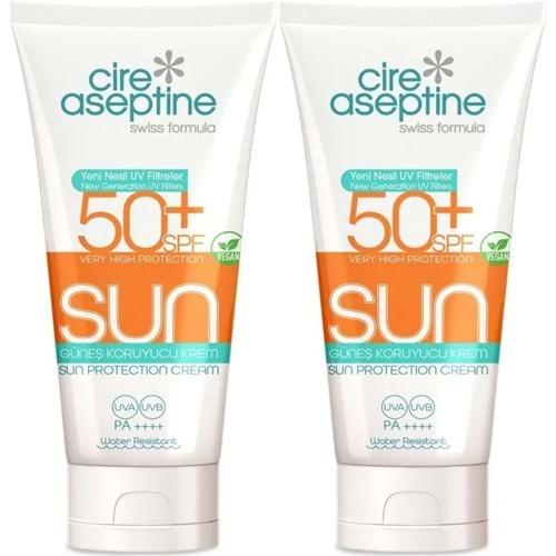 Cire Aseptine Sun Güneş Koruyucu Kremi 50+ SPF 150 ML (2 Li Set)