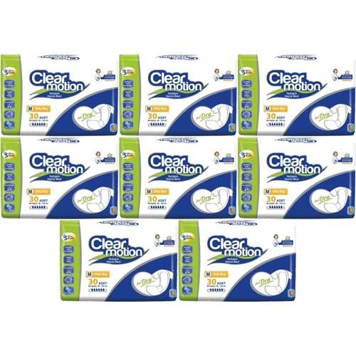 Clearmotion Yetişkin Hasta Bezi Bel Bantlı M - Orta - Medium 240 Adet (8PK*30)