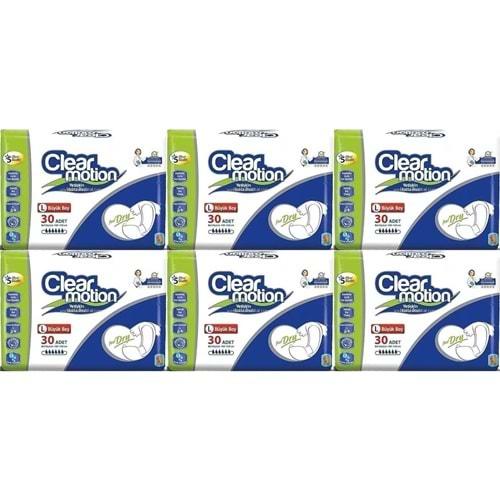 Clearmotion Yetişkin Hasta Bezi Bel Bantlı L - Büyük - Large 180 Adet (6PK*30)