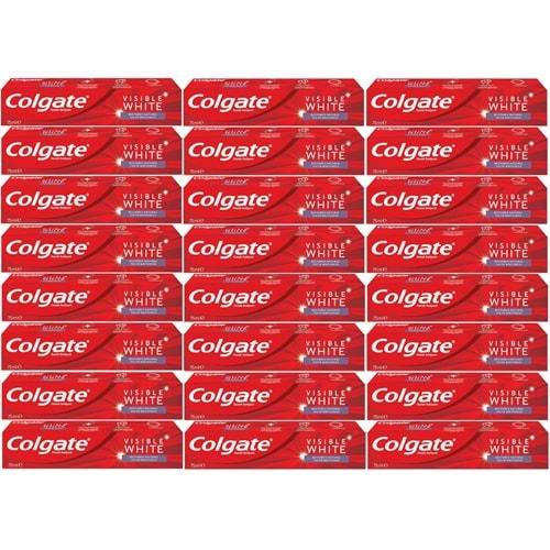 Colgate Diş Macunu 75ML Visible White/Görünür Beyazlık (24 Lü Set)