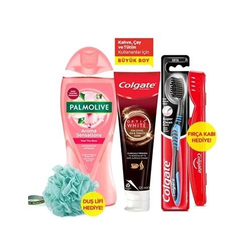 Mandaş Colgate & Palmolive Avantaj PK (Diş Macunu 125ML+Diş Fırçası+Saklama Kabı+Duş Jeli 750ML+Banyo Lifi)