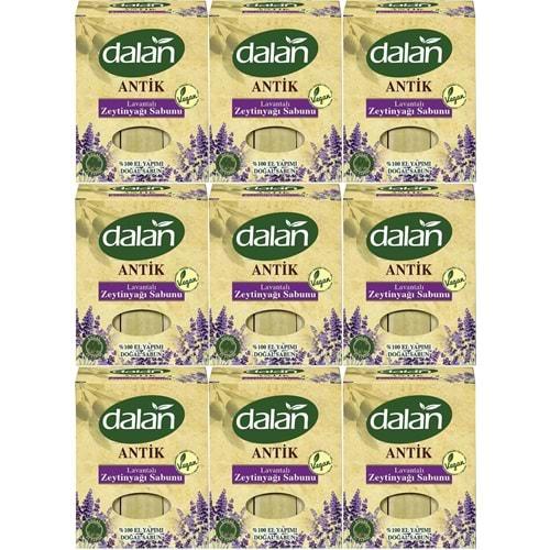 Dalan Antik Defneli Zeytinyağı Sabunu 900GR Lavantalı (9 Lu Set)