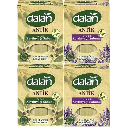 Dalan Antik Defneli Zeytinyağı Sabunu 900GR (Klasik & Lavantalı) (Karma 4 Lü Set)