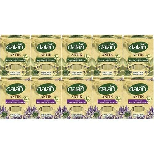 Dalan Antik Defneli Zeytinyağı Sabunu 900GR (Klasik & Lavantalı) (Karma 10 Lu Set)