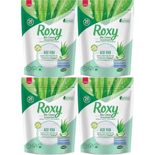 Dalan Roxy Bio Clean Matik Sabun Tozu 800GR Aloe Vera (4 Lü Set) (104 Yıkama)