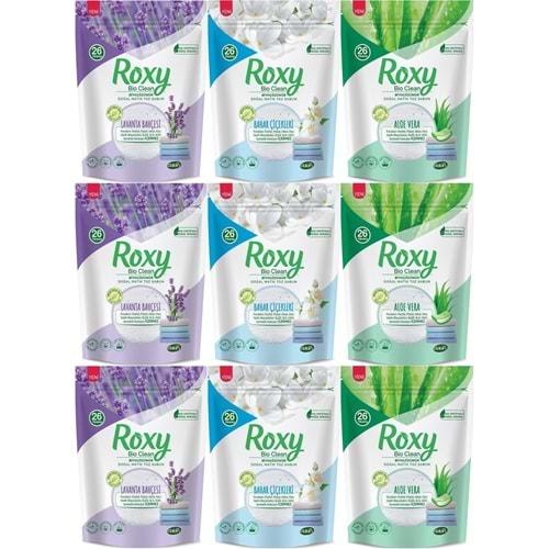 Dalan Roxy Bio Clean Matik Sabun Tozu 800GR Karma 9 Lu Set (Lavanta/Bahar/Aloe Vera) (234 Yıkama)