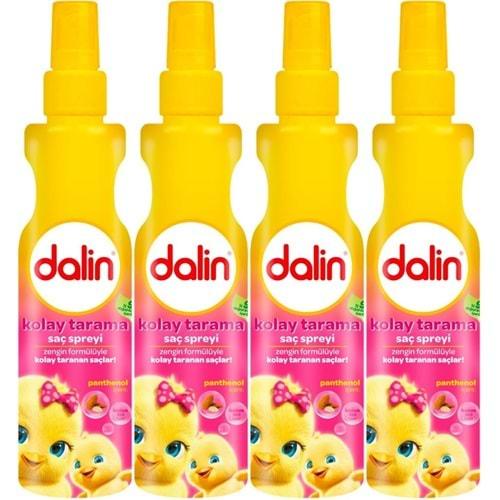 Dalin Kolay Saç Tarama Spreyi 200ML Badem Özlü (4 Lü Set)