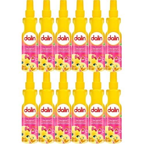Dalin Kolay Saç Tarama Spreyi 200ML Badem Özlü (12 Li Set)