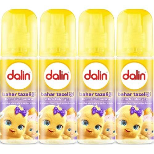 Dalin Bebek Kolonyası 150ML Bahar Tazeliği (Manolya-Ylang,Ylang-Amber Kokulu) (4 Lü Set)