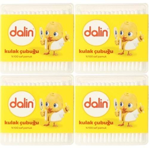 Dalin Kulak Çubuğu 100 Adet (4 Lü Set)