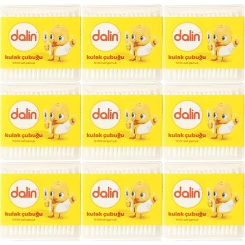 Dalin Kulak Çubuğu 100 Adet (9 Lu Set)