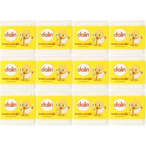 Dalin Kulak Çubuğu 100 Adet (12 Li Set)