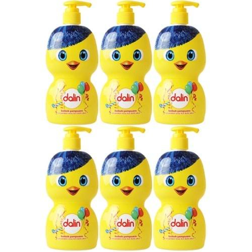 Dalin Bebek Şampuanı 500ML (Eğlen Öğren Serisi) Pompalı (6 Lı Set)