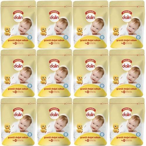 Dalin Granül Sabun Tozu 1000GR Klasik (Doğal Sabun) 12 Li Set (240 Yıkama)