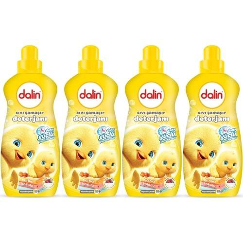Dalin Çamaşır Deterjanı 1.5LT Bıcı Bıcı Kokulu (Hassas ve Hipoalerjenik Formül) (4 Lü Set)