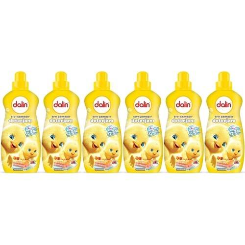 Dalin Çamaşır Deterjanı 1.5LT Bıcı Bıcı Kokulu (Hassas ve Hipoalerjenik Formül) (6 Lı Set)