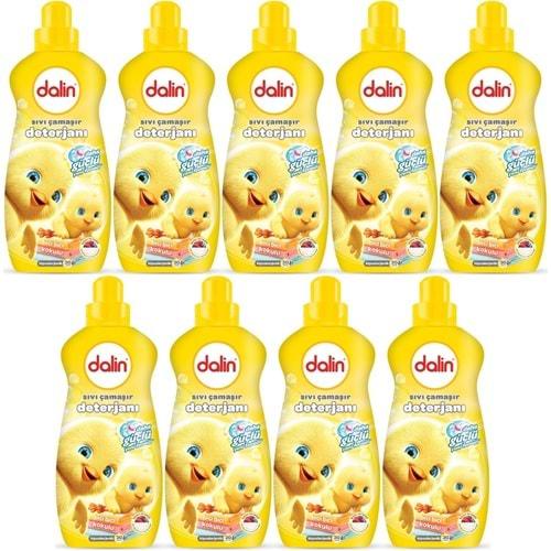 Dalin Çamaşır Deterjanı 1.5LT Bıcı Bıcı Kokulu (Hassas ve Hipoalerjenik Formül) (9 Lu Set)