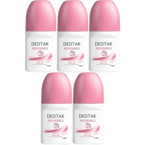 Deotak Roll-On 35ML Invısıble (Women/Kadın) (5 Li Set)