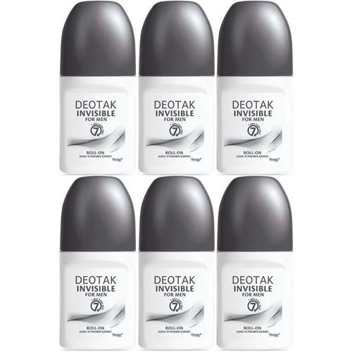 Deotak Roll-On 35ML Invısıble (Formen/Erkek) (6 Lı Set)