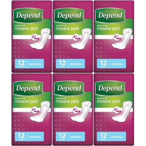 Depend Mesane Pedi Kadın Normal 72 Adet
