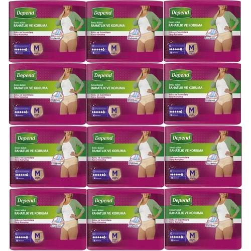 Depend Emici Külot Yetişkin Bezi Avantaj Pk Orta Kadın 192 Adet