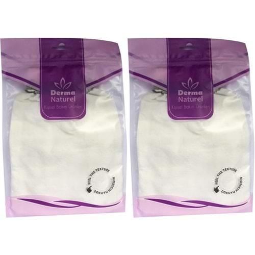 Derma Naturel Krep Lastikli Kese MS-20 (2 Li Set)