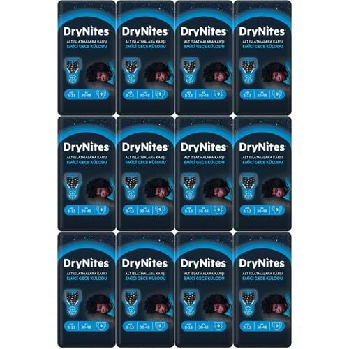 Drynites Emici Gece Külodu/Külot Bez Erkek 8-13Yaş 30-48KG Large 108Adet 12PK*9 AltIslatmalara Karşı