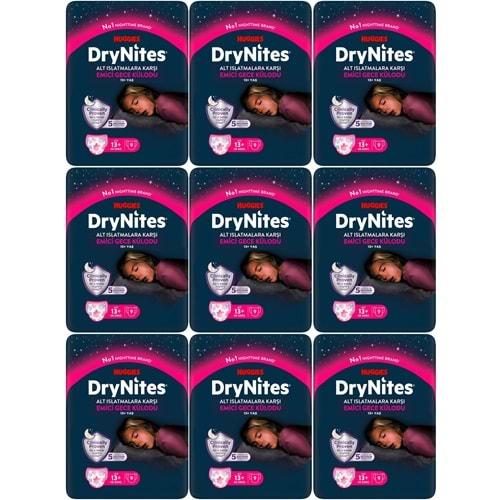 Drynites Emici Gece Külodu/Külot Bez Kız 13+ Yaş (48-60KG) X Large 81 Adet (9PK*9)