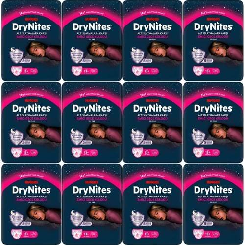 Drynites Emici Gece Külodu/Külot Bez Kız 13+ Yaş (48-60KG) X Large 240 Adet Mega Pk (12PK*20)