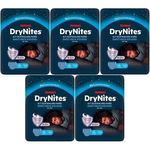 Drynites Emici Gece Külodu/Külot Bez Erkek 13+ Yaş (48-60KG) X Large 100 Adet Mega Pk (5PK*20)