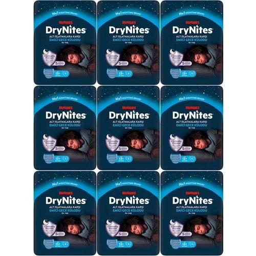 Drynites Emici Gece Külodu/Külot Bez Erkek 13+ Yaş (48-60KG) X Large 81 Adet (9PK*9)